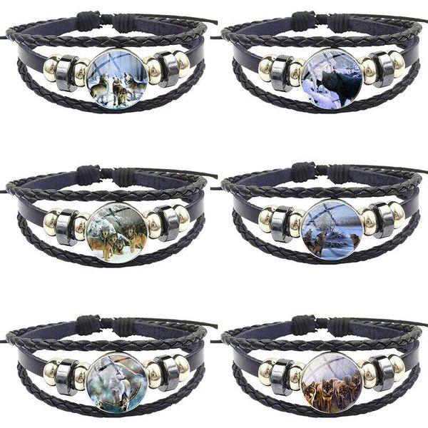 charm bracelets howling wolves brand jewelry with glass cabochon statement black leather bracelet bangle for girls wholesale, Golden;silver
charm bracelets howling wolves brand jewelry with glass cabochon statement black leather bracelet bangle for girls wholesale, Golden;silver
