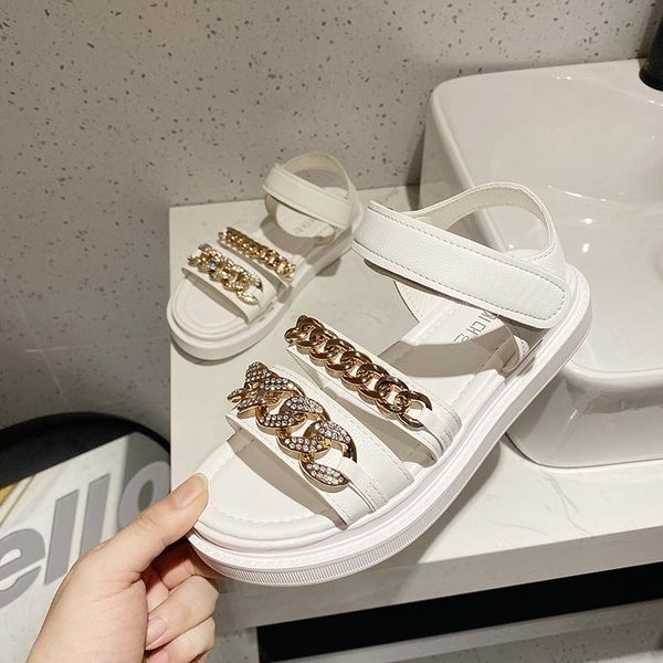 sandals fashion metal chain open toe women summer thick sole wedge roman shoes 2021 flat beach plus size, Black
sandals fashion metal chain open toe women summer thick sole wedge roman shoes 2021 flat beach plus size, Black
