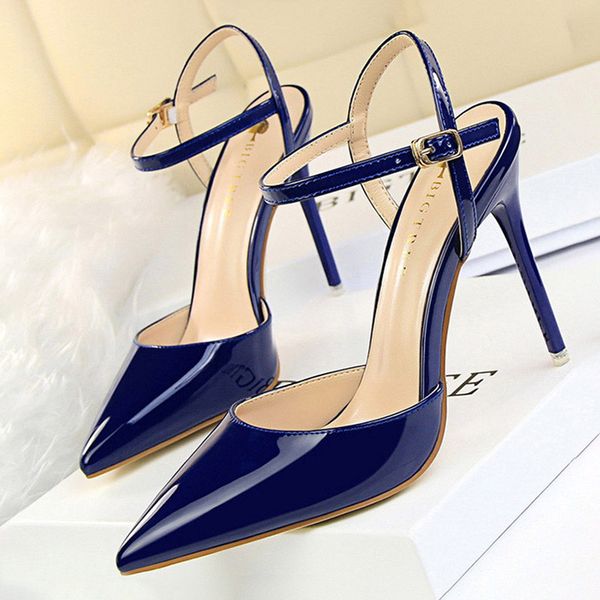 2021 shoes fashion high patent leather pumps women heels blue sliver stiletto heels sandals 1, Black
2021 shoes fashion high patent leather pumps women heels blue sliver stiletto heels sandals 1, Black