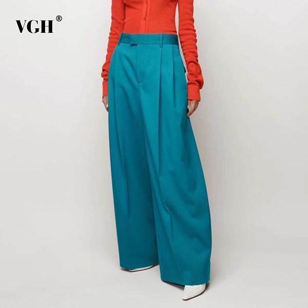 vgh blue casual loose trousers for women high waist straight full length wide leg pants female spring fashion clothing tide 210421, Black;white
vgh blue casual loose trousers for women high waist straight full length wide leg pants female spring fashion clothing tide 210421, Black;white