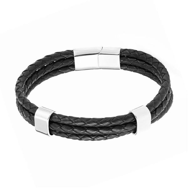 link, chain simplicity all-match punk men braided leather bracelet jewelry black/brown stainless steel magnetic clasp fashion bangles ladies
link, chain simplicity all-match punk men braided leather bracelet jewelry black/brown stainless steel magnetic clasp fashion bangles ladies