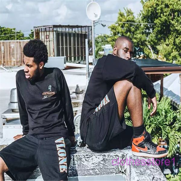 fashion brand ins hoodie v and lone shorts men's 3m reflective letter printed trendy high street pants fog casual loose capri, Black 
fashion brand ins hoodie v and lone shorts men's 3m reflective letter printed trendy high street pants fog casual loose capri, Black