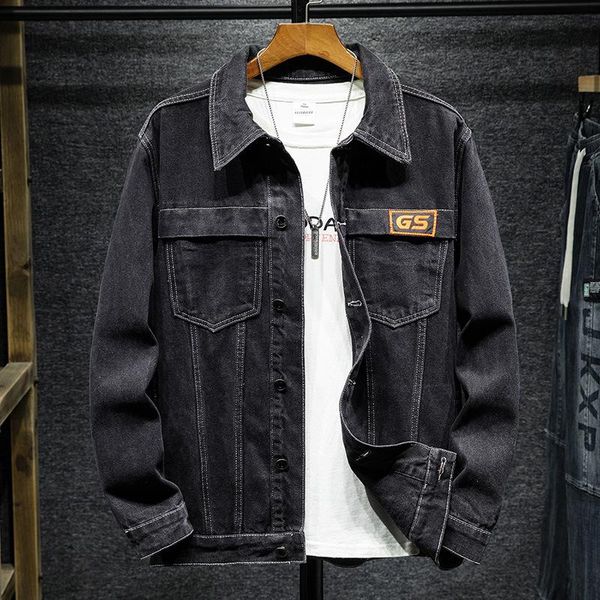 men's jackets 2021 cotton denim jacket men casual solid color lapel single breasted jeans autumn slim fit quality mens jean, Black;brown
men's jackets 2021 cotton denim jacket men casual solid color lapel single breasted jeans autumn slim fit quality mens jean, Black;brown