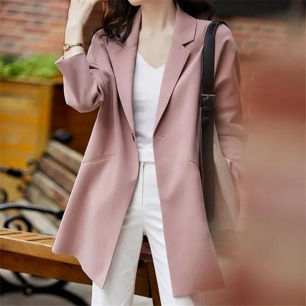 women's suits & blazers vintage pink oversized blazer women elegant suit lapel pocket long sleeve jacket 2021 loose chic retro outwear, White;black
women's suits & blazers vintage pink oversized blazer women elegant suit lapel pocket long sleeve jacket 2021 loose chic retro outwear, White;black