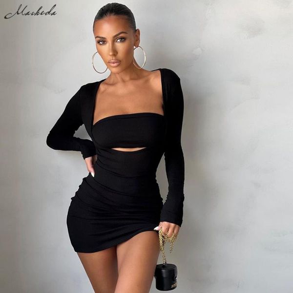 casual dresses macheda summer solid fashion knitting dress women square collar long sleeve slim street hollow out lady mini, Black;gray
casual dresses macheda summer solid fashion knitting dress women square collar long sleeve slim street hollow out lady mini, Black;gray