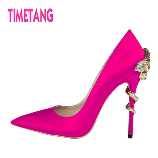 pointed toe thin heel women pumps satin snake crystal metal decoration party/banquet/ol/dress/street ladies shoes dress, Black
pointed toe thin heel women pumps satin snake crystal metal decoration party/banquet/ol/dress/street ladies shoes dress, Black