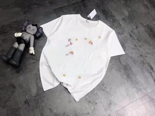 luxury tracksuits cartoon embroidery pink summer loose cotton angel pegasus short sleeve round neck medium len, Gray
luxury tracksuits cartoon embroidery pink summer loose cotton angel pegasus short sleeve round neck medium len, Gray