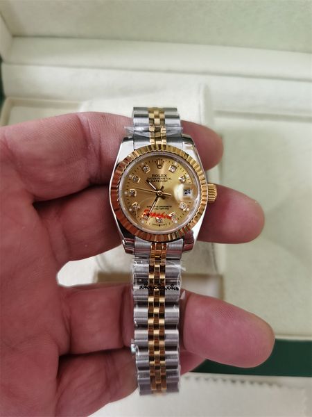 with original box luxury wristwatch 26mm 31mm 36mm 41mm lovers watches diamond mens women gold face automatic wristwatches designer ladies w, Slivery;brown
with original box luxury wristwatch 26mm 31mm 36mm 41mm lovers watches diamond mens women gold face automatic wristwatches designer ladies w, Slivery;brown