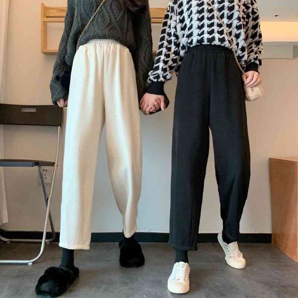 pants korean style straight casual knitted harem high waist baggy women pants streetwear boyfriend plus size trousers 1td5 fp83, Black;white
pants korean style straight casual knitted harem high waist baggy women pants streetwear boyfriend plus size trousers 1td5 fp83, Black;white