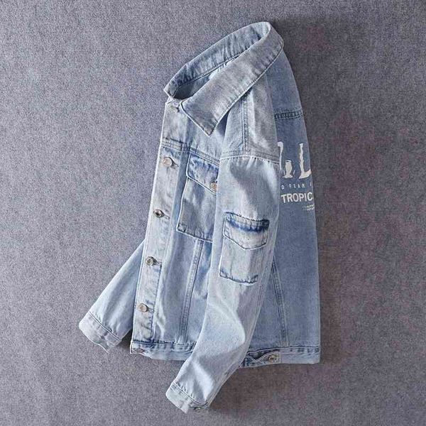 men's jackets spring men denim jacket sorrowful light blue wash multiple pocket thin jackets printed jean outerwear sleeve 7hcc, Black;brown
men's jackets spring men denim jacket sorrowful light blue wash multiple pocket thin jackets printed jean outerwear sleeve 7hcc, Black;brown