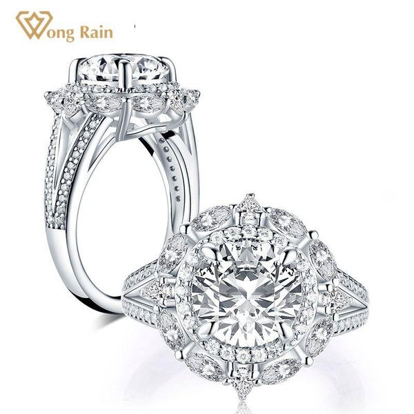 cluster rings wong rain 925 sterling silver greated moissanite round cut gemstone wedding engagement diamonds white gold fine jewelry, Golden;silver
cluster rings wong rain 925 sterling silver greated moissanite round cut gemstone wedding engagement diamonds white gold fine jewelry, Golden;silver