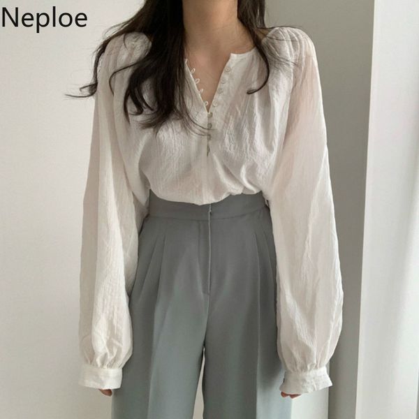 neploe chic vintage blouses women o-neck lantern sleeve loose shirt new white blouse korean fashion blusas female 210422
neploe chic vintage blouses women o-neck lantern sleeve loose shirt new white blouse korean fashion blusas female 210422