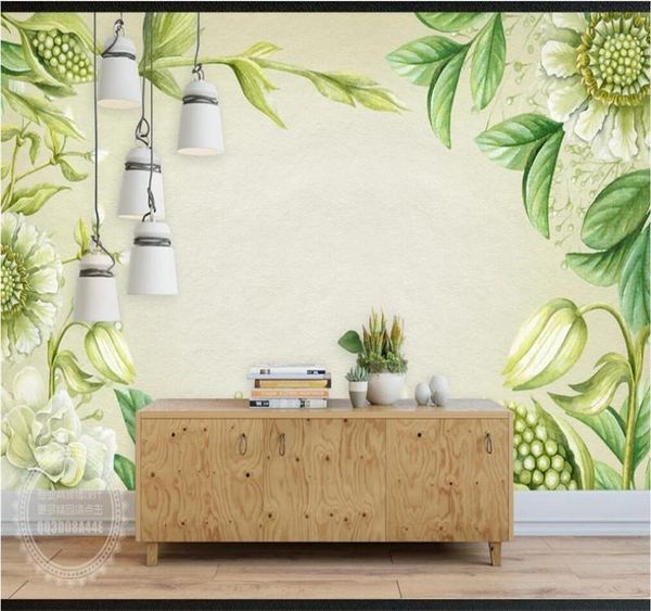 large custom mural wallpaper modern hand-painted pastoral style small fresh flower background wall wallpapers
large custom mural wallpaper modern hand-painted pastoral style small fresh flower background wall wallpapers