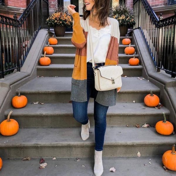 women's jackets autumn winter warm women casual long sleeve patchwork pocket cardigan blouse coat chaquetas mujer 2021 manteau femme, Black;brown
women's jackets autumn winter warm women casual long sleeve patchwork pocket cardigan blouse coat chaquetas mujer 2021 manteau femme, Black;brown