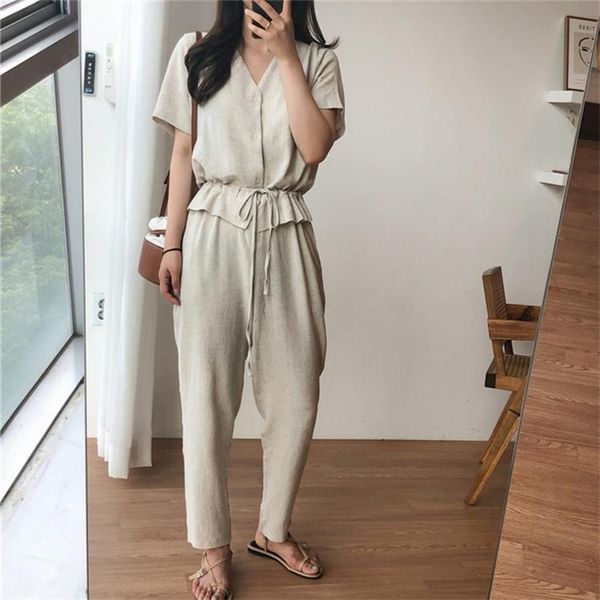women's jumpsuits & rompers zcwxm summer women 2021 cotton and linen ankle-length pants fake two pieces playsuit casual, Black;white
women's jumpsuits & rompers zcwxm summer women 2021 cotton and linen ankle-length pants fake two pieces playsuit casual, Black;white