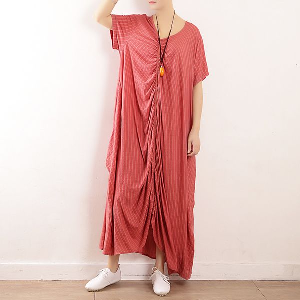 johnature women striped casual dresses v-neck short sleeve summer loose original irregular women korean style dresses 210521, Black;gray
johnature women striped casual dresses v-neck short sleeve summer loose original irregular women korean style dresses 210521, Black;gray