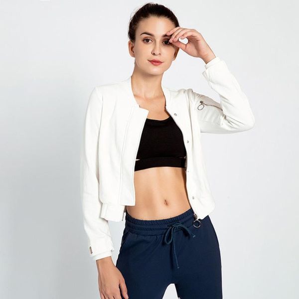 yoga outfits jacket slim women long sleeve zipper crop workout gym breathable fit running sportswear clothing sy25, White;red
yoga outfits jacket slim women long sleeve zipper crop workout gym breathable fit running sportswear clothing sy25, White;red