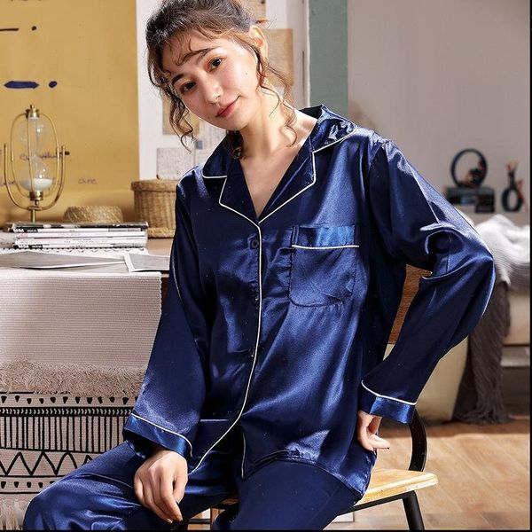 autumn summer pajama set fashion womens sleepwears pyjamas faux silk pajamas suit trousers night clothes sleepwear f, Black;red
autumn summer pajama set fashion womens sleepwears pyjamas faux silk pajamas suit trousers night clothes sleepwear f, Black;red