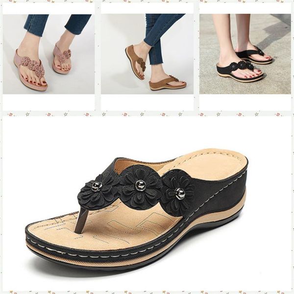 summer womens plus size sandals flowers thick-soled beach casual flip-flops wedges soft sole lightweight ladies slipper slippers, Black
summer womens plus size sandals flowers thick-soled beach casual flip-flops wedges soft sole lightweight ladies slipper slippers, Black