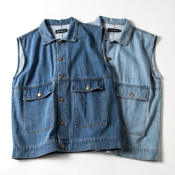 men's vests spring mens denim vest loose tooling waistcoat for men and women cotton jean sleeveless jacket outer male ww5119, Black;white
men's vests spring mens denim vest loose tooling waistcoat for men and women cotton jean sleeveless jacket outer male ww5119, Black;white