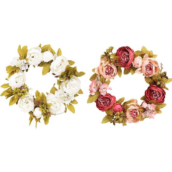 decorative flowers & wreaths 15inch spring wreath for front door peony flower artificial floral with green leaves,garland
decorative flowers & wreaths 15inch spring wreath for front door peony flower artificial floral with green leaves,garland