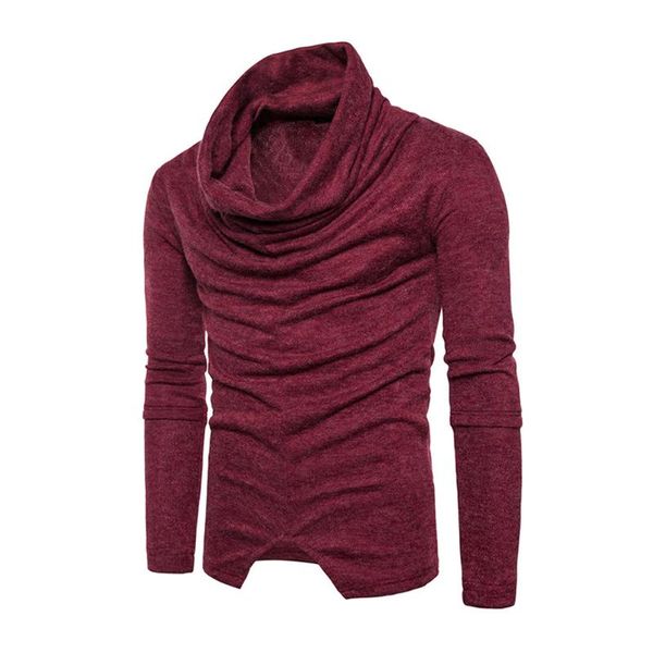 men's sweaters 2021 autumn pullover slim fit thin mens knitted male heap collar design solid color brand clothing homme, White;black
men's sweaters 2021 autumn pullover slim fit thin mens knitted male heap collar design solid color brand clothing homme, White;black