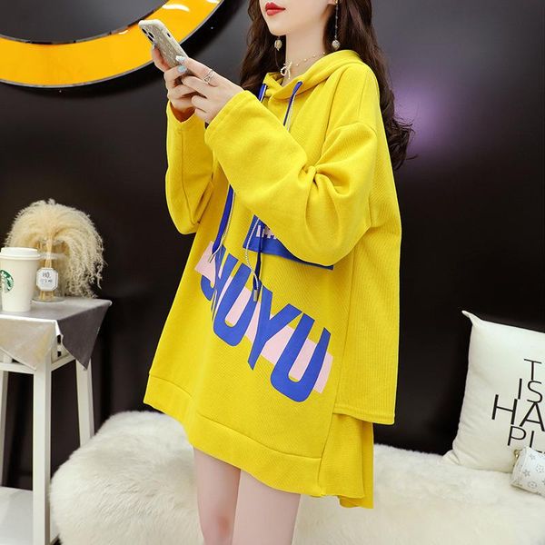 women's hoodies & sweatshirts 2021 autumn oversize loose slim casual fake two piece simple yellow street style women hooded sweater tid, Black
women's hoodies & sweatshirts 2021 autumn oversize loose slim casual fake two piece simple yellow street style women hooded sweater tid, Black