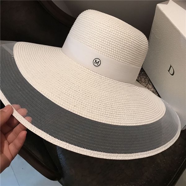 french hepburn hood children's summer protection big brim straw hat sun seaside versatile holiday net hat, Yellow
french hepburn hood children's summer protection big brim straw hat sun seaside versatile holiday net hat, Yellow