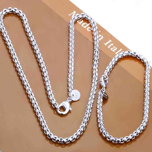 925 sterling silver bracelets necklace 4mm round box chain for woman men charm classic wedding christmas gift fashion jewelry
925 sterling silver bracelets necklace 4mm round box chain for woman men charm classic wedding christmas gift fashion jewelry