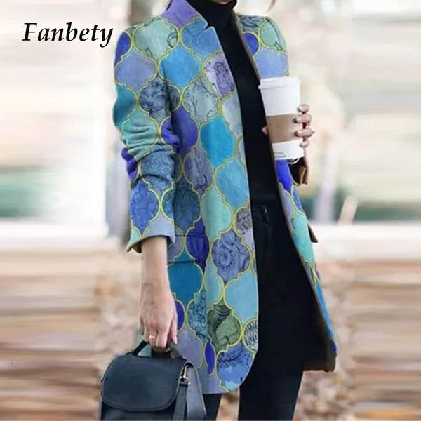women's cape office ladies stand collar single button outwear autumn winter long sleeve slim cardigan suit vintage pattern print j, Black
women's cape office ladies stand collar single button outwear autumn winter long sleeve slim cardigan suit vintage pattern print j, Black