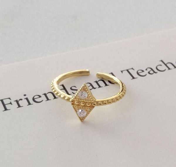 cluster rings 100% real. 925 sterling silver fine jewelry beads partten double triangle cz zircon ring adjust fashion women's tlj975, Golden;silver
cluster rings 100% real. 925 sterling silver fine jewelry beads partten double triangle cz zircon ring adjust fashion women's tlj975, Golden;silver