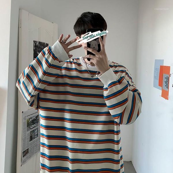 men's hoodies & sweatshirts autumn hit color striped youthful vitality pullover casual brief cool loose all-match clothes hip hop retro, Black
men's hoodies & sweatshirts autumn hit color striped youthful vitality pullover casual brief cool loose all-match clothes hip hop retro, Black