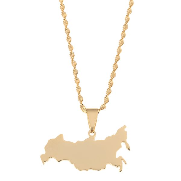 stainless steel gold plated russia map pendant necklaces the russian federation charm jewelry, Silver
stainless steel gold plated russia map pendant necklaces the russian federation charm jewelry, Silver