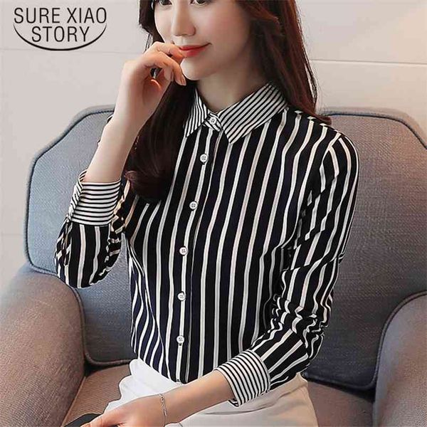 arrived spring blouse women stripe shirt female long sleeve office lady fashion slim clothing d484 30 210506, White
arrived spring blouse women stripe shirt female long sleeve office lady fashion slim clothing d484 30 210506, White