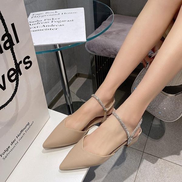 pointed toe flat sandals backspace thick heel slippers buckle fashion 2021 shoes for women, Black
pointed toe flat sandals backspace thick heel slippers buckle fashion 2021 shoes for women, Black