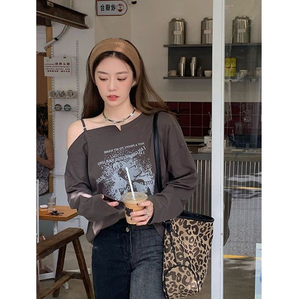 tees women's t-shirt did slogan t get vaccinated off shoulder printed long sleeve t-shirt dark grey 2021, White
tees women's t-shirt did slogan t get vaccinated off shoulder printed long sleeve t-shirt dark grey 2021, White