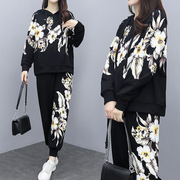 autumn winter 2 piece set women tracksuit outfits flower long sleeve hooded + casual pants female clothes tide 4xl h987 women's two, White
autumn winter 2 piece set women tracksuit outfits flower long sleeve hooded + casual pants female clothes tide 4xl h987 women's two, White