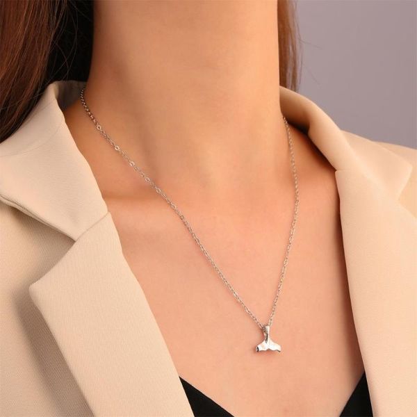 pendant necklaces fashion fishtail necklacependant for women simple dolphin metal female necklace student party gift jewelry 2021 collar, Silver
pendant necklaces fashion fishtail necklacependant for women simple dolphin metal female necklace student party gift jewelry 2021 collar, Silver