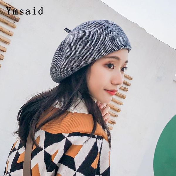 berets autumn hat for women 2021 winter wool knitting warm fashion painter vintage british style mujer beret cap, Blue;gray
berets autumn hat for women 2021 winter wool knitting warm fashion painter vintage british style mujer beret cap, Blue;gray