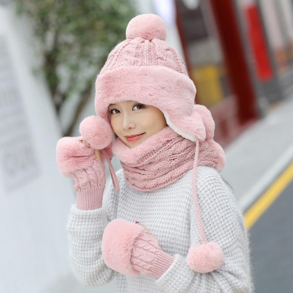hats, scarves & gloves sets winter hat scarf three-piece suit women's fashion warm ear protection woolen cap riding all-match windproof, Blue;gray
hats, scarves & gloves sets winter hat scarf three-piece suit women's fashion warm ear protection woolen cap riding all-match windproof, Blue;gray