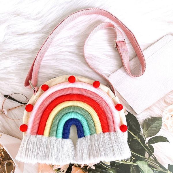 storage bags rainbow shaped handbag purse cotton woven bag with tassel shoulder crossbody messenger
storage bags rainbow shaped handbag purse cotton woven bag with tassel shoulder crossbody messenger