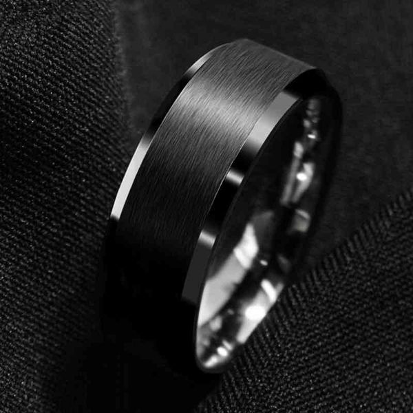 8mm black fashion stainless steel ring matte brushed wedding engagement band jewelry men birthday, Silver
8mm black fashion stainless steel ring matte brushed wedding engagement band jewelry men birthday, Silver