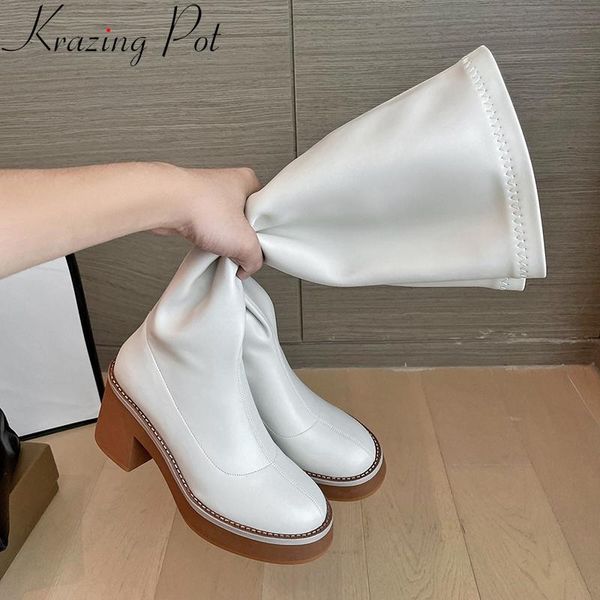 boots krazing pot fashion size 40 stretch solid concise warm winter shoes sewing platform elegant knee-high, Black
boots krazing pot fashion size 40 stretch solid concise warm winter shoes sewing platform elegant knee-high, Black