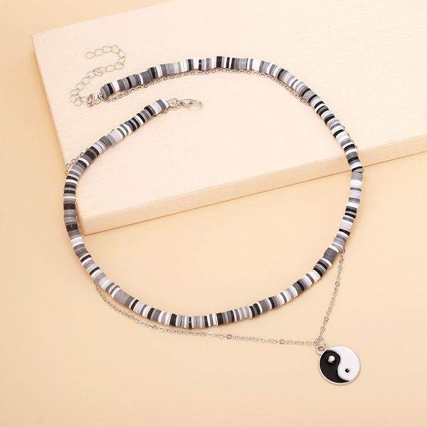 chokers 2021 fashion bohemia clay taij girl chain bead necklace black charm choker ins cool jewellery, Golden;silver
chokers 2021 fashion bohemia clay taij girl chain bead necklace black charm choker ins cool jewellery, Golden;silver