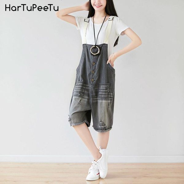 women's jeans knee length denim shorts overalls women holes ripped plus size loose casual wide leg bib pants 2021 summer vintage button, Blue
women's jeans knee length denim shorts overalls women holes ripped plus size loose casual wide leg bib pants 2021 summer vintage button, Blue