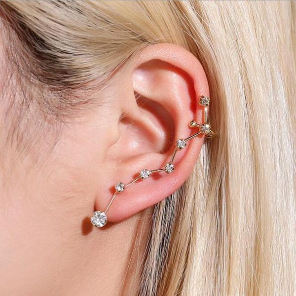 clip-on & screw back rhinestone ear climbers clip earrings for women gold earring big dipper personalized earcuff party jewelry accessories, Silver
clip-on & screw back rhinestone ear climbers clip earrings for women gold earring big dipper personalized earcuff party jewelry accessories, Silver