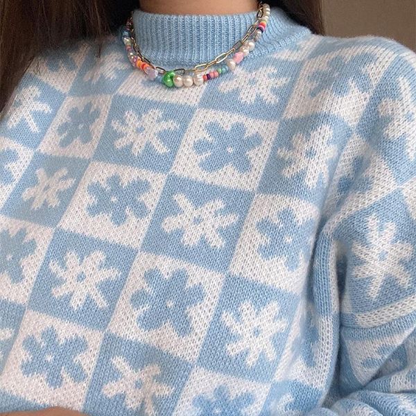 women's sweaters women 2021 fashion oversized jumper houndstooth knitted sweater vintage long sleeve loose female pullovers chic khaki, White;black
women's sweaters women 2021 fashion oversized jumper houndstooth knitted sweater vintage long sleeve loose female pullovers chic khaki, White;black