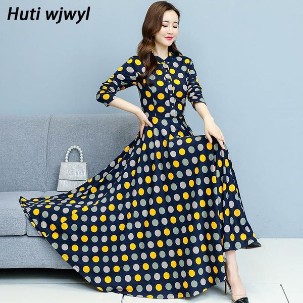 casual dresses 2021 autumn winter polka dot midi plus size women knitted bodycon beach dress party long sleeve vintage maxi vestido, Black;gray
casual dresses 2021 autumn winter polka dot midi plus size women knitted bodycon beach dress party long sleeve vintage maxi vestido, Black;gray