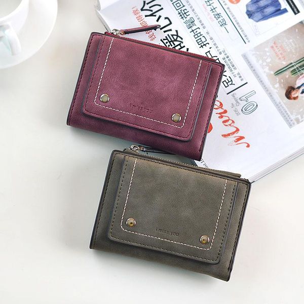 wallets retro matte women wallet fashion pu leather short zipper handbags small female purse coin card holder money bag, Red;black
wallets retro matte women wallet fashion pu leather short zipper handbags small female purse coin card holder money bag, Red;black