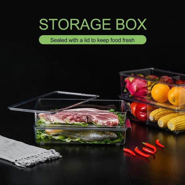 refrigerator organizer storage box fresh transparent plastic high capacity with lid fruit separate er bins bottles & jars
refrigerator organizer storage box fresh transparent plastic high capacity with lid fruit separate er bins bottles & jars